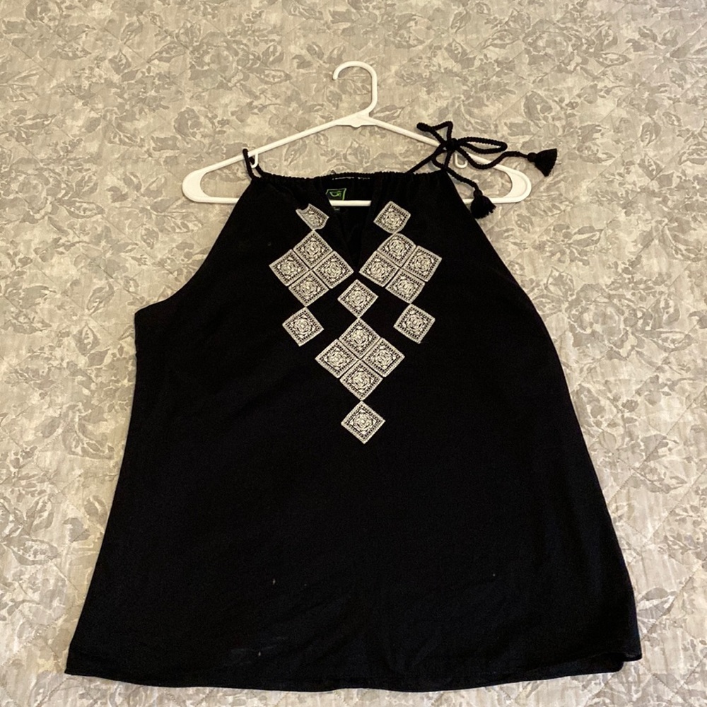 Black and White Halter Top Women’s Size Small